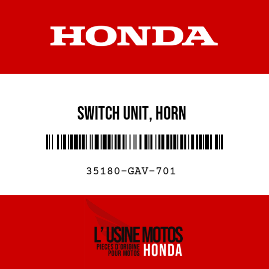 image de 35180-GAV-701 SWITCH UNIT, HORN