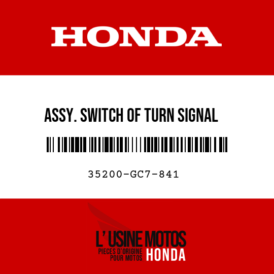 image de 35200-GC7-841 ASSY. SWITCH OF TURN SIGNAL