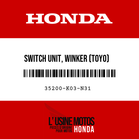 image de 35200-K03-N31 SWITCH UNIT, WINKER (TOYO)