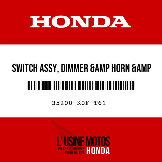 image de 35200-K0F-T61 SWITCH ASSY, DIMMER &amp HORN &amp WINKER