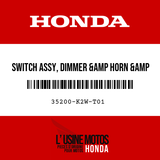 image de 35200-K2W-T01 SWITCH ASSY, DIMMER &amp HORN &amp WINKER