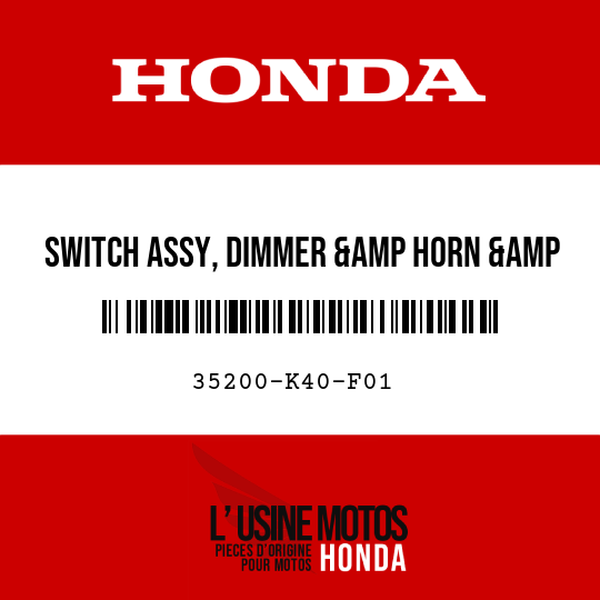 image de 35200-K40-F01 SWITCH ASSY, DIMMER &amp HORN &amp WINKER