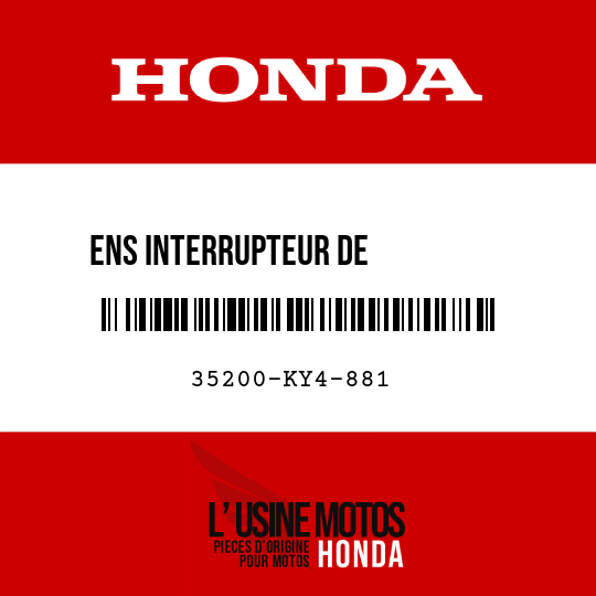 image de 35200-KY4-881 ENS INTERRUPTEUR DE          CLIGNOTANT