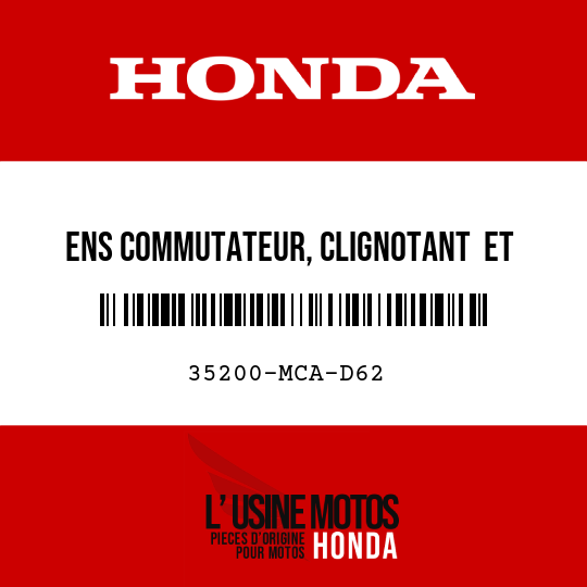 image de 35200-MCA-D62 ENS COMMUTATEUR, CLIGNOTANT  ET AUDIO