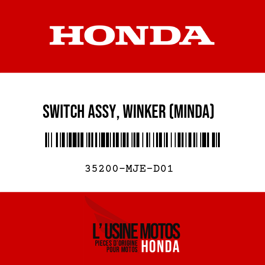 image de 35200-MJE-D01 SWITCH ASSY, WINKER (MINDA)