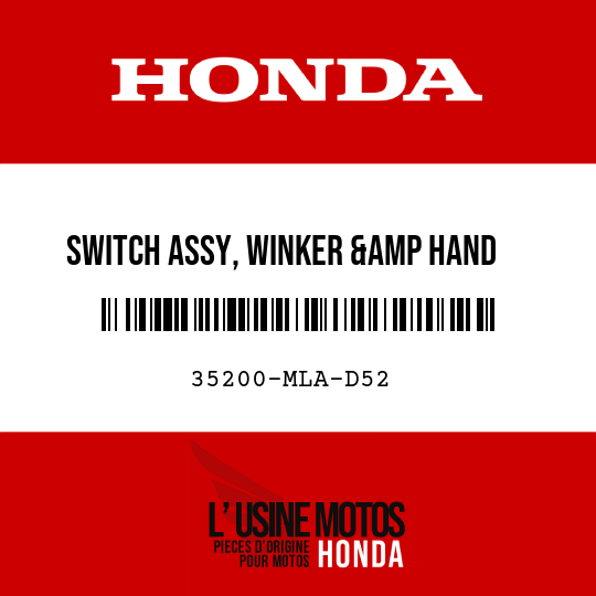 image de 35200-MLA-D52 SWITCH ASSY, WINKER &amp HAND   SHIFT