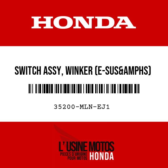 image de 35200-MLN-EJ1 SWITCH ASSY, WINKER (E-SUS&ampHS)