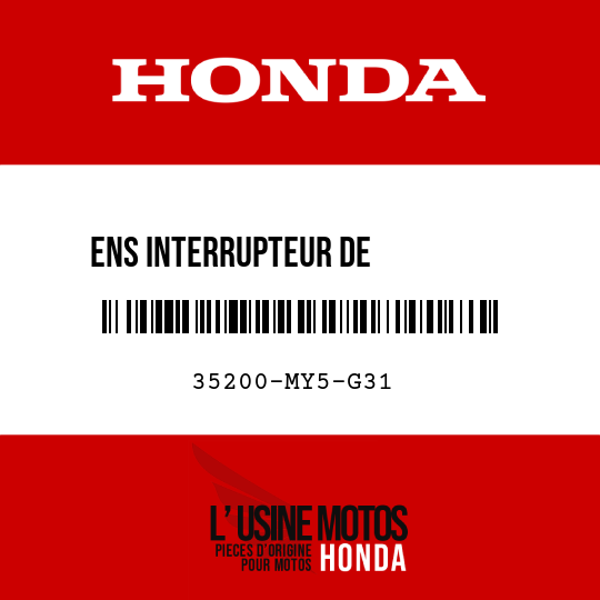 image de 35200-MY5-G31 ENS INTERRUPTEUR DE          CLIGNOTANT