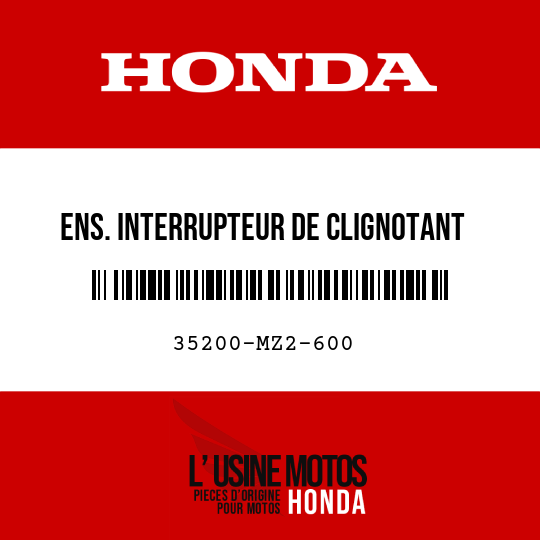 image de 35200-MZ2-600 ENS. INTERRUPTEUR DE CLIGNOTANT