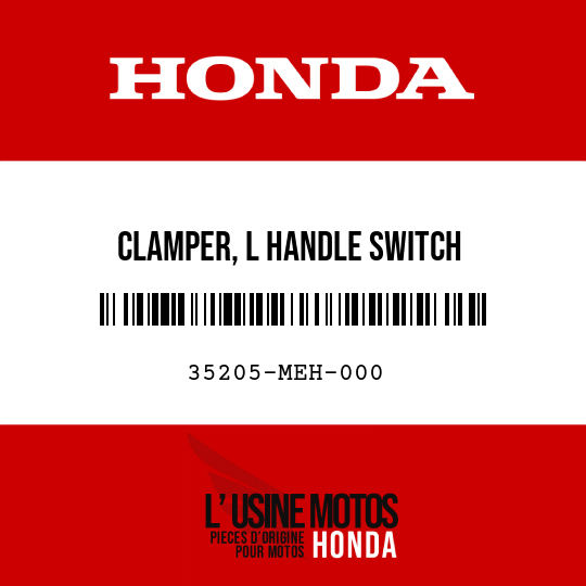 image de 35205-MEH-000 CLAMPER, L HANDLE SWITCH