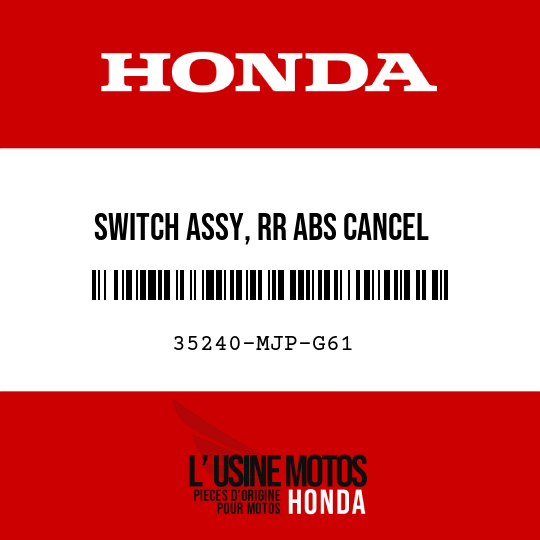 image de 35240-MJP-G61 SWITCH ASSY, RR ABS CANCEL