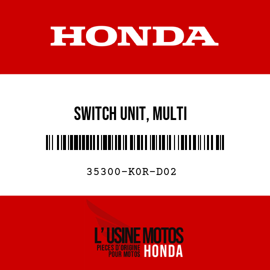 image de 35300-K0R-D02 SWITCH UNIT, MULTI