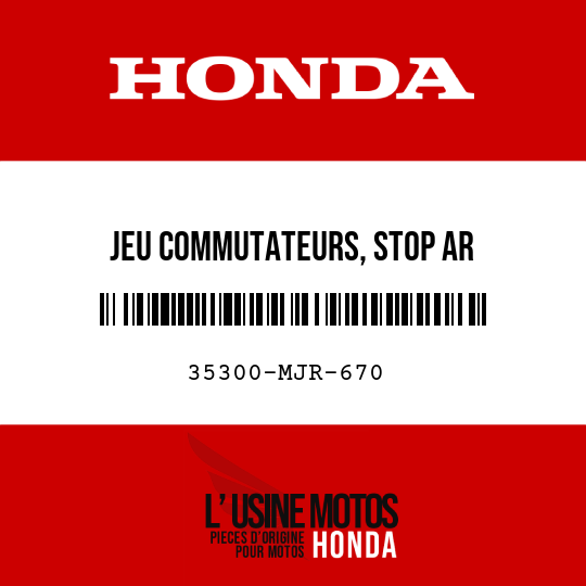 image de 35300-MJR-670 JEU COMMUTATEURS, STOP AR