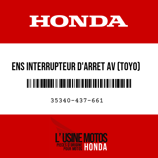 image de 35340-437-661 ENS INTERRUPTEUR D'ARRET AV (TOYO)
