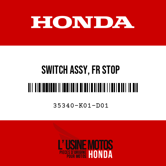 image de 35340-K01-D01 SWITCH ASSY, FR STOP