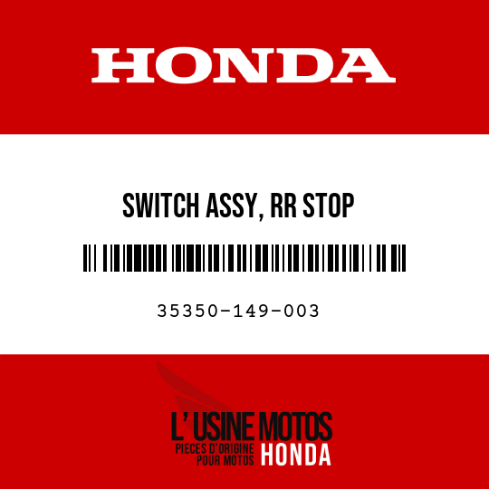 image de 35350-149-003 SWITCH ASSY, RR STOP