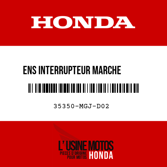 image de 35350-MGJ-D02 ENS INTERRUPTEUR MARCHE       ARRIERE