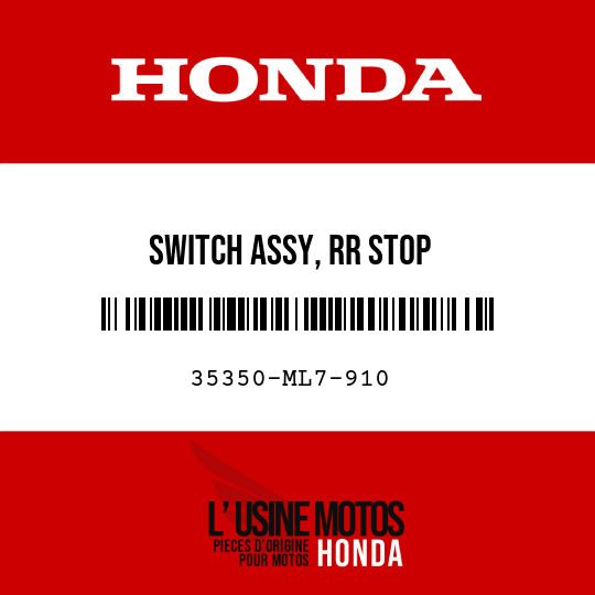image de 35350-ML7-910 SWITCH ASSY, RR STOP