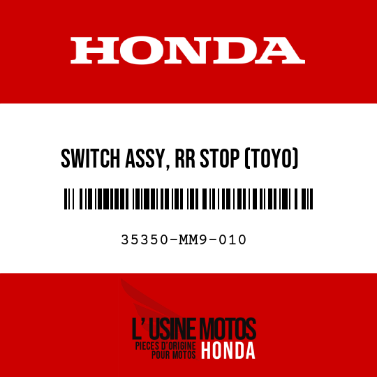 image de 35350-MM9-010 SWITCH ASSY, RR STOP (TOYO)