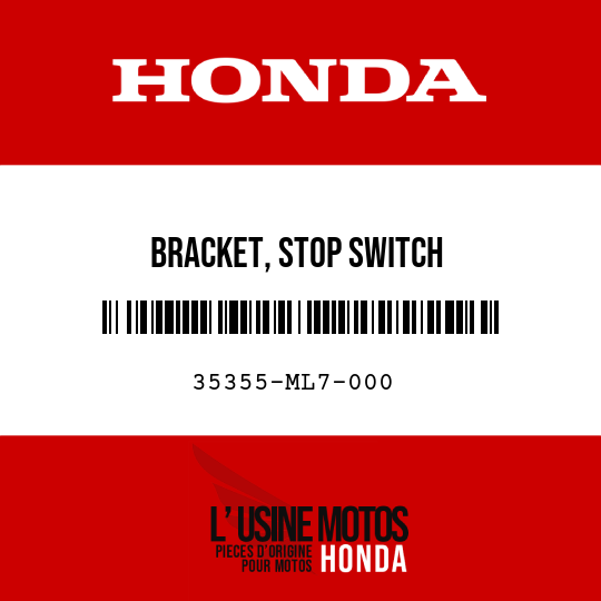 image de 35355-ML7-000 BRACKET, STOP SWITCH