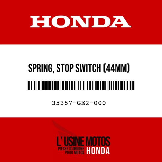 image de 35357-GE2-000 SPRING, STOP SWITCH (44MM)