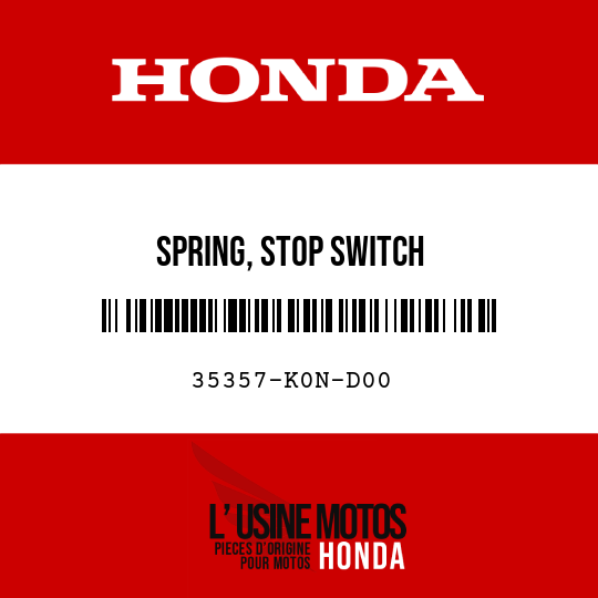 image de 35357-K0N-D00 SPRING, STOP SWITCH