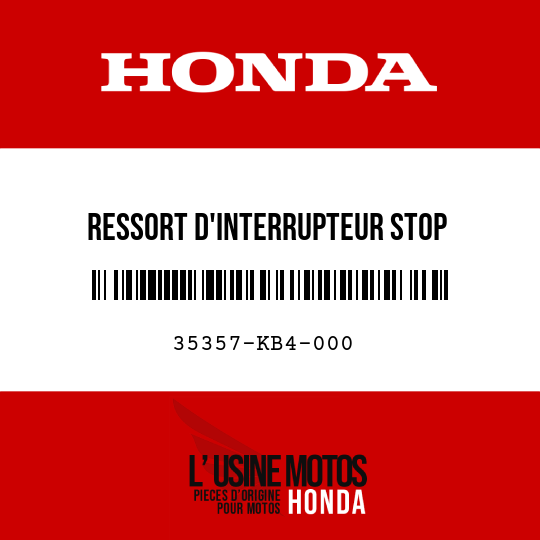 image de 35357-KB4-000 RESSORT D'INTERRUPTEUR STOP