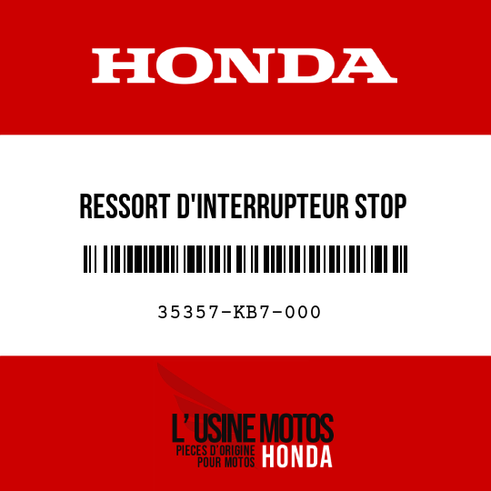 image de 35357-KB7-000 RESSORT D'INTERRUPTEUR STOP