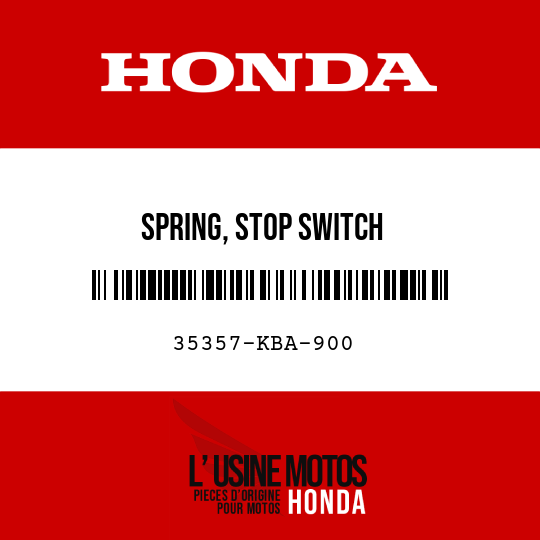 image de 35357-KBA-900 SPRING, STOP SWITCH