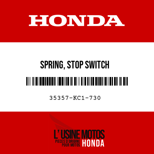 image de 35357-KC1-730 SPRING, STOP SWITCH