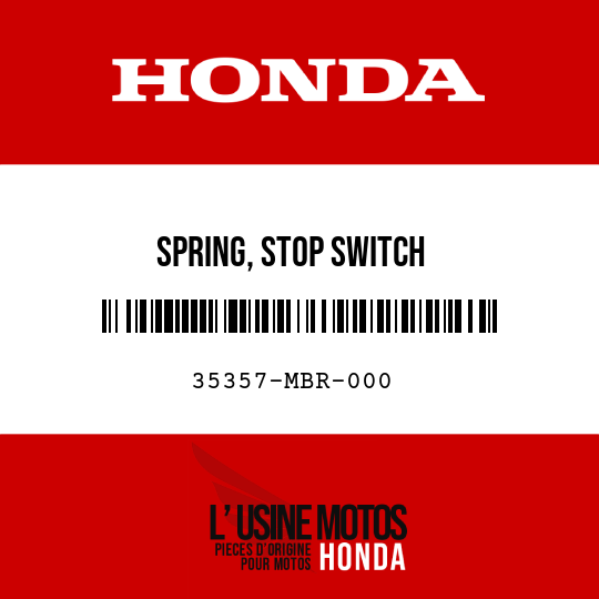 image de 35357-MBR-000 SPRING, STOP SWITCH