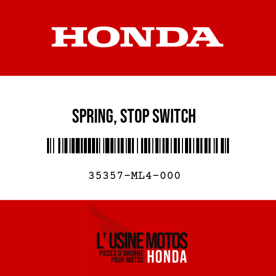 image de 35357-ML4-000 SPRING, STOP SWITCH