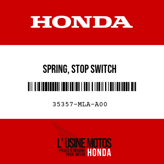image de 35357-MLA-A00 SPRING, STOP SWITCH
