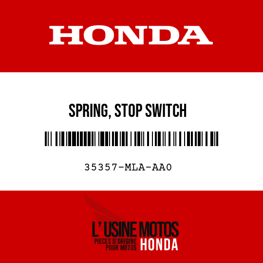 image de 35357-MLA-AA0 SPRING, STOP SWITCH