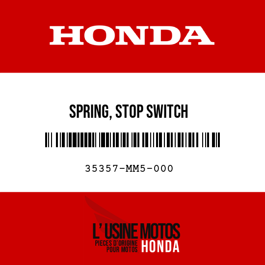 image de 35357-MM5-000 SPRING, STOP SWITCH