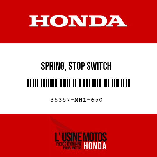 image de 35357-MN1-650 SPRING, STOP SWITCH