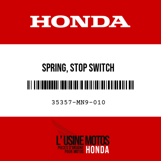 image de 35357-MN9-010 SPRING, STOP SWITCH