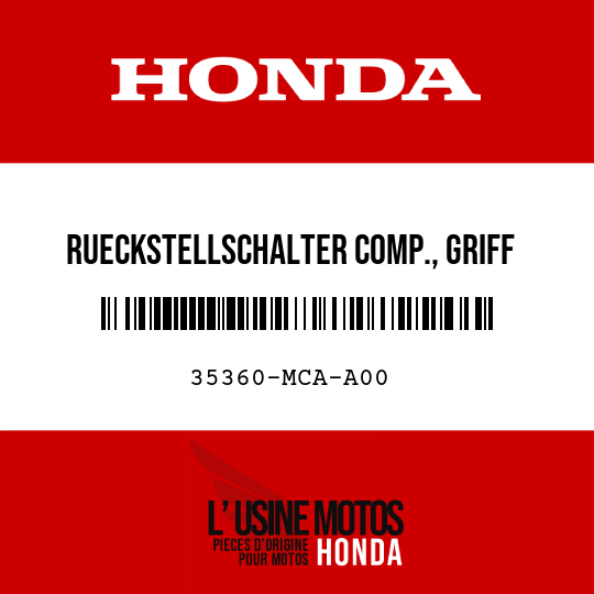 image de 35360-MCA-A00 RUECKSTELLSCHALTER COMP., GRIFF