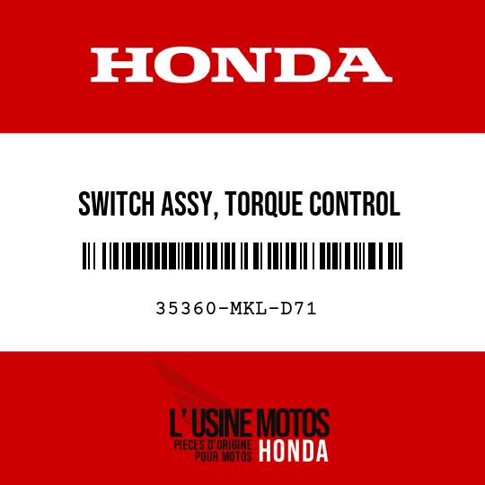 image de 35360-MKL-D71 SWITCH ASSY, TORQUE CONTROL