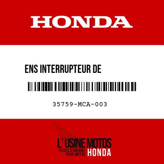 image de 35759-MCA-003 ENS INTERRUPTEUR DE          CHANGEMENT
