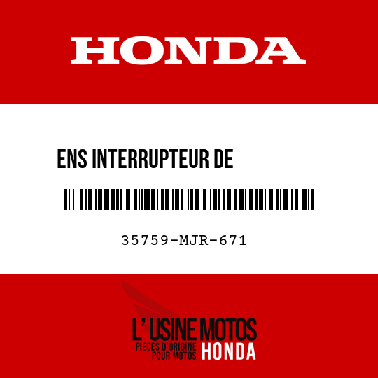 image de 35759-MJR-671 ENS INTERRUPTEUR DE          CHANGEMENT