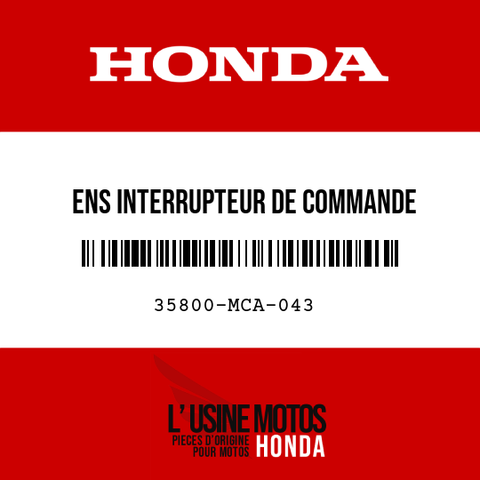 image de 35800-MCA-043 ENS INTERRUPTEUR DE COMMANDE D'HAUTEUR