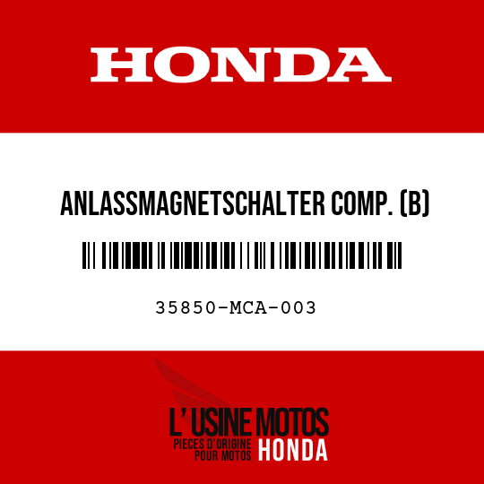 image de 35850-MCA-003 ANLASSMAGNETSCHALTER COMP. (B)