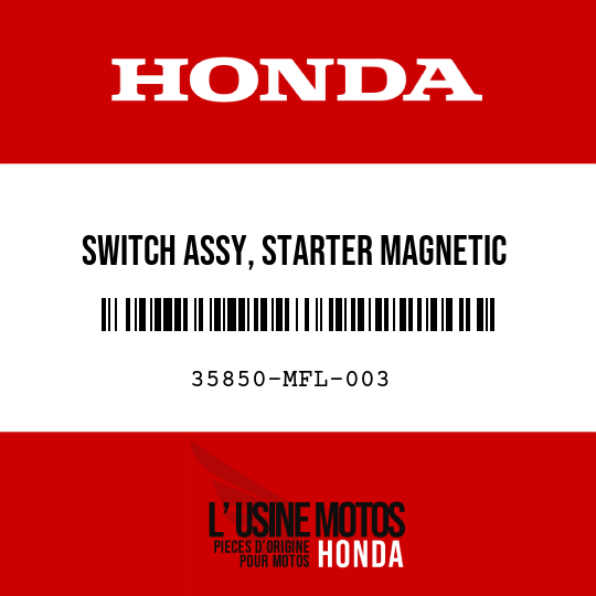 image de 35850-MFL-003 SWITCH ASSY, STARTER MAGNETIC