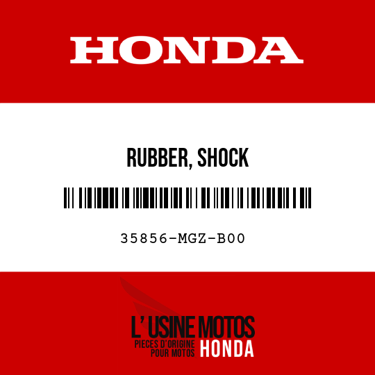 image de 35856-MGZ-B00 RUBBER, SHOCK