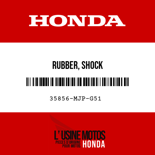 image de 35856-MJP-G51 RUBBER, SHOCK