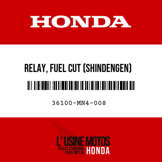image de 36100-MN4-008 RELAY, FUEL CUT (SHINDENGEN)