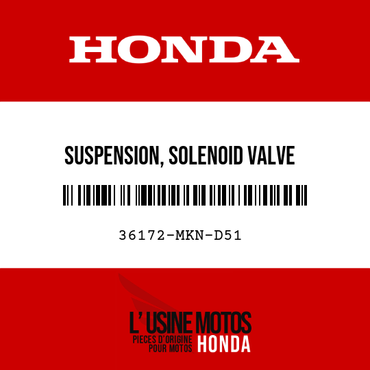 image de 36172-MKN-D51 SUSPENSION, SOLENOID VALVE