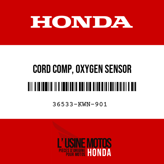 image de 36533-KWN-901 CORD COMP, OXYGEN SENSOR