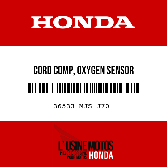 image de 36533-MJS-J70 CORD COMP, OXYGEN SENSOR